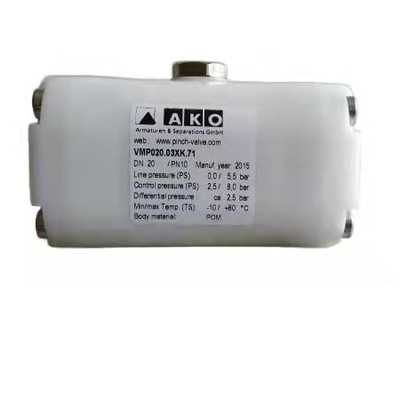connexion interne manuelle antirouille de fil de la valve de pincement d'AKO DN20 VMP020.03XK.71