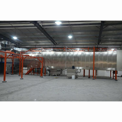 Matériel électrostatique de la ligne de revêtement en poudre, équipement de prétraitement par pulvérisation suspendue