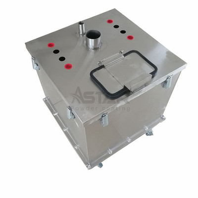 550x550mm Haute épaisseur carré poudre de revêtement Hopper