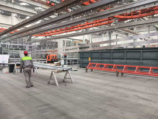 Système de convoyeur sans puissance à profil d'aluminium horizontal