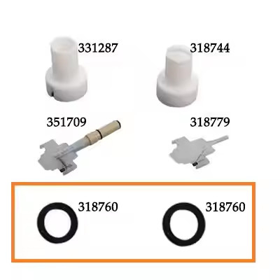 318760 PG1 Flat and Round Jet Nozzle Contact Ring Poudre de revêtement de pistolet pièces détachées avec support OEM personnalisable
