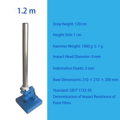Testeur d'impact de film de peinture / Testeur d'impact à chute de marteau - Testeur de résistance à l'impact des revêtements métalliques (Gb/T 1732)
