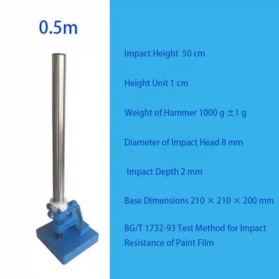 Testeur d'impact de film de peinture / Testeur d'impact à chute de marteau - Testeur de résistance à l'impact des revêtements métalliques (Gb/T 1732)
