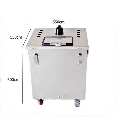 Pour la machine de revêtement en poudre, une trémie de revêtement en poudre fluidisant en acier inoxydable