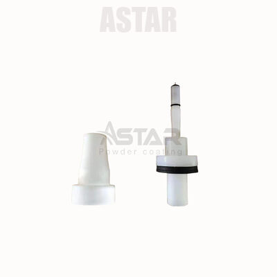 Une buse ronde de matériau PTFE avec connexion en fiche pour le pistolet de revêtement en poudre GA03 GM03