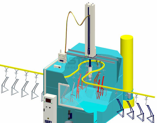 Ligne de revêtement électrostatique de poudre de disque, équipement de peinture liquide électrostatique
