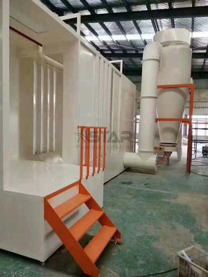 Ligne de revêtement électrostatique de poudre de grande récupération de cyclone