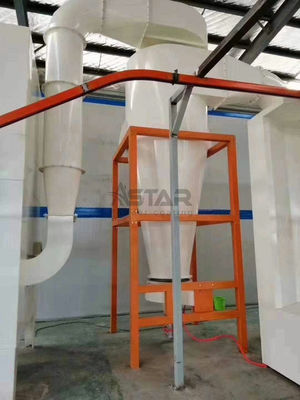 Ligne de revêtement électrostatique de poudre de grande récupération de cyclone