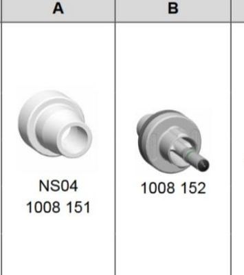 1008151 Ronde NS04 pistolet à revêtement en poudre buse pour GM03 GA03