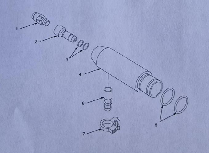 631271 Tribomatic II Machine de rev&ecirc;tement en poudre Diffuseur complet Pistolet de rev&ecirc;tement en poudre poli Pi&egrave;ces de rechange Support OEM sur mesure 1