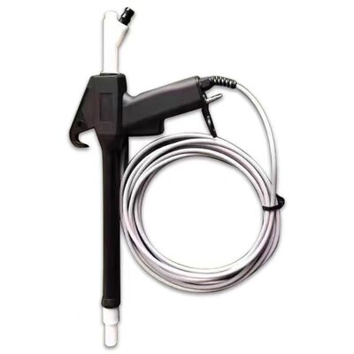 Système de pistolet de pulvérisation électrostatique à friction bimode, automatique et manuel, pour revêtement à rainures profondes
